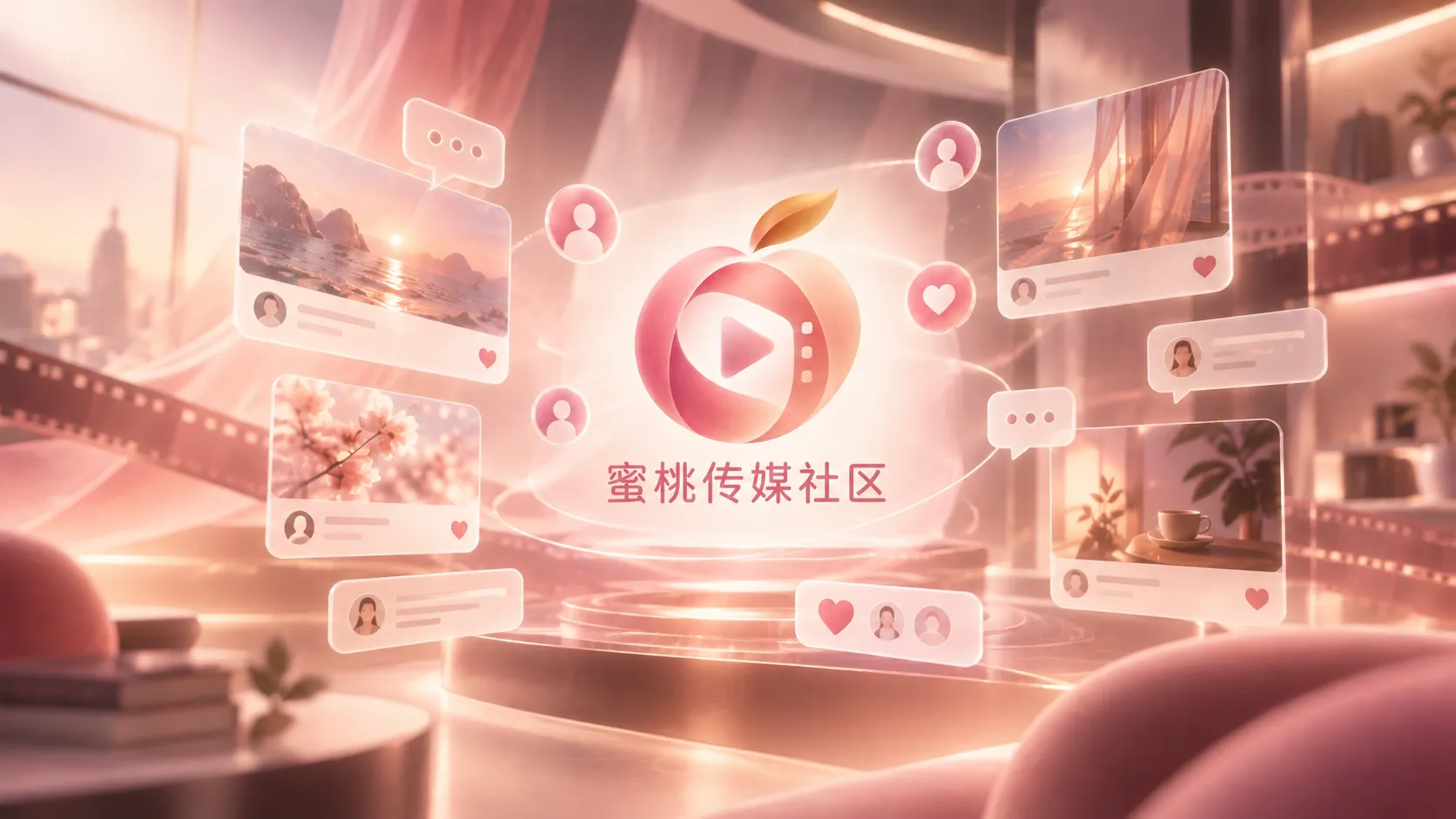 围绕视频内容进行交流的社区场景